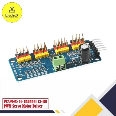 Picture of PCA9685 16 CH 12Bit PWM Servo Motor Driver Board Controller IIC Interface for Arduino Blue