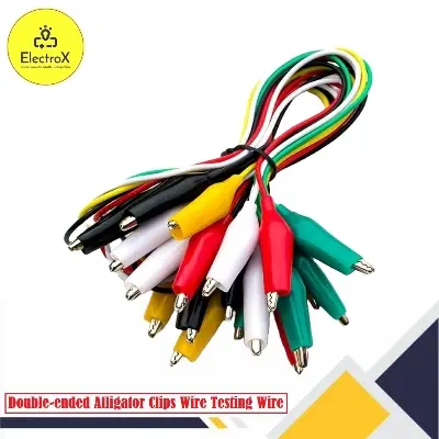 Picture of 10Pcs Alligator Clips to Crocodile Clip DIY Multicolor