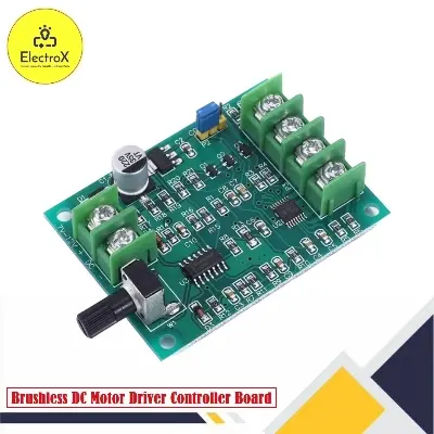 Picture of 12V Brushless DC Motor Driver Controller Board Green