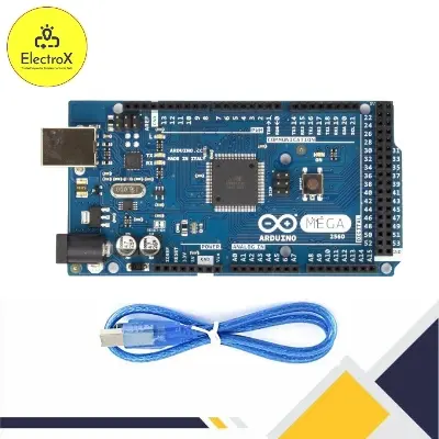 Picture of Arduino MEGA 2560 R3 ATMEGA16U2 Programing Board With data cable Blue