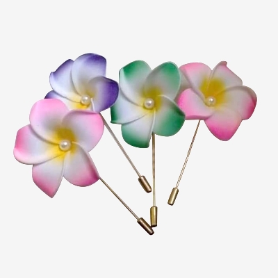 Picture of Kathgolap Hijab Pin - 4pc - White - Multicolor