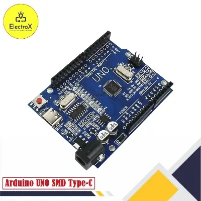 Picture of Arduino UNO R3 ATMEGA328P SMD CH340 Type-C Blue