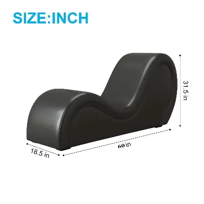 Picture of S-Shaped PU Leather Sofa, Couple Actions of Different Varieties, Bonded Stretch Perfect Couch For living room or Bedroom,  Perfect gift for your special person or lovable Friend