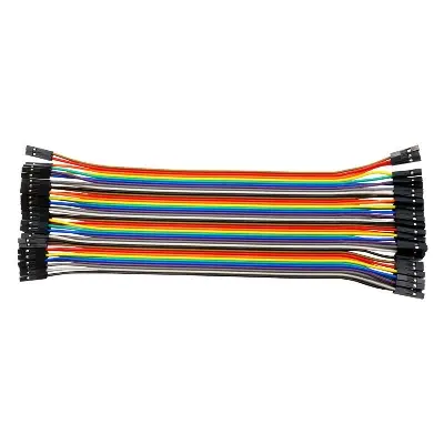 Picture of 20 pcs Female to female Jumper Wire - connection wire for Breadboard(Multicolor)