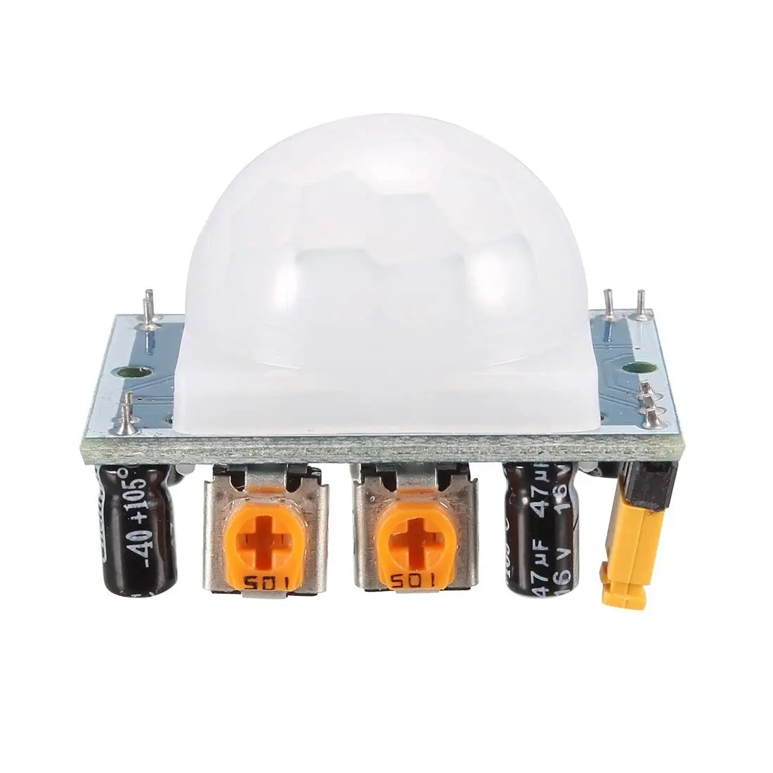 Picture of PIR Motion Sensor Module - HC SR 501 for Arduino projects(Blue)