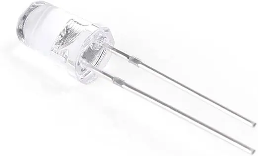 Picture of 100 pcs White LED for Arduino and DIY projects -5mm(White)