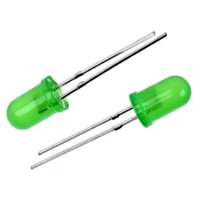 Picture of 100 pcs green led for Arduino and DIY projects- 5mm(Green)
