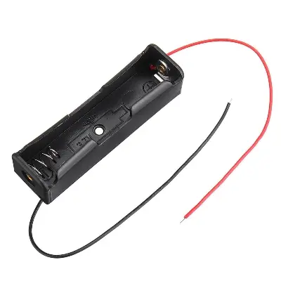 Picture of 1 Chamber Battery Holder For 18650 Batteries(Black)