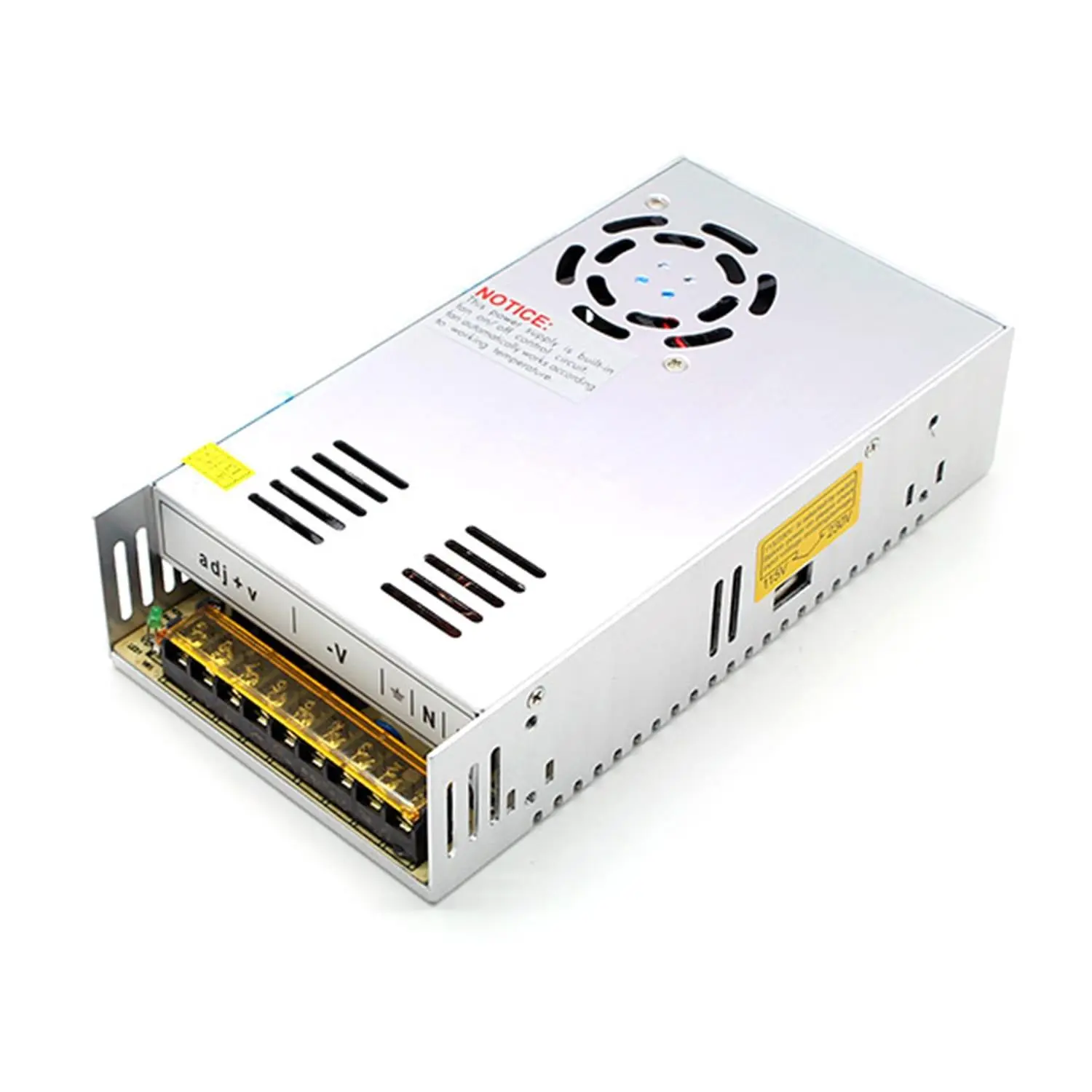 Picture of 220v AC to 12V DC SMPS POWER SUPPLY 30Amp(Silver)