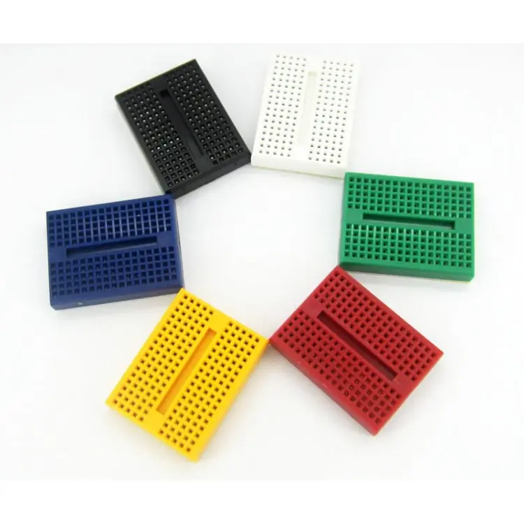 Picture of Mini Breadboard Prototype Board for DIY Project 35*45*8.7mm(Multicolor)