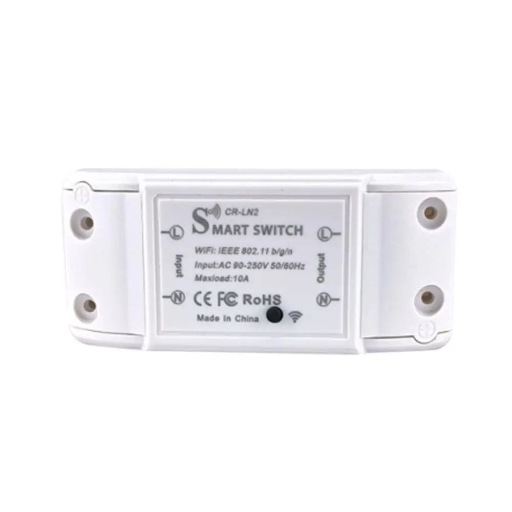 Picture of Smart Wifi Switch Breaker Smart Switch Voice Control Wifi Switch Mobile Phone App Remote Control work like sonoff wifi switch(Black)