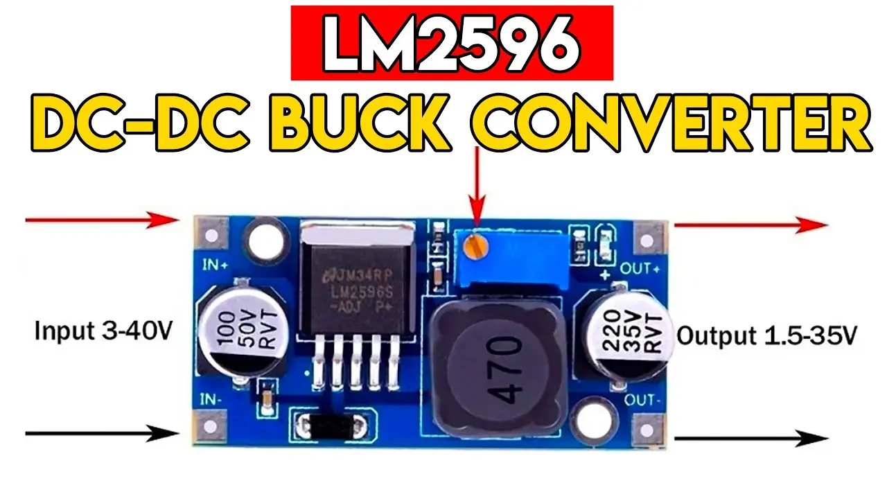 Picture of LM2596 DC-DC Buck Converter Step-Down Power Supply Module-10PC(Blue)