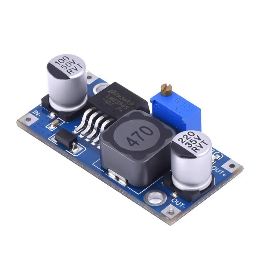 Picture of LM2596 DC-DC Buck Converter Step-Down Power Supply Module-10PC(Blue)