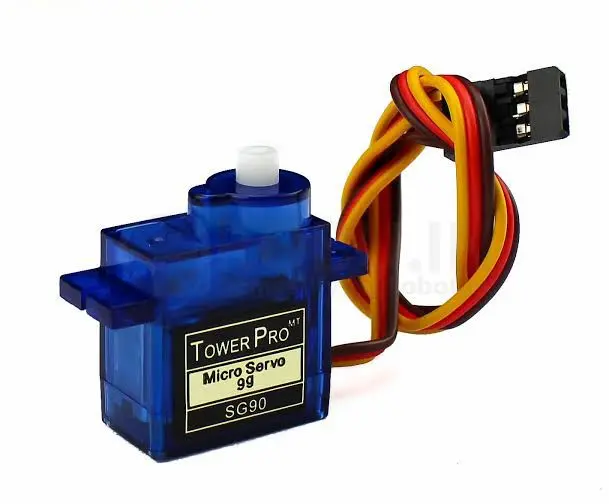Picture of SG 90 servo motor for DIY projects with Arduino Raspberry pi Robotic Arm making 5pcs(Blue)