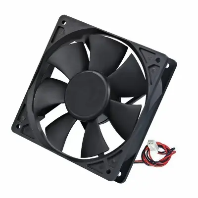 Picture of DC Brushless motor cooling fan 12 V .30 A  3 inch 2pin (5 pcs)(Black)