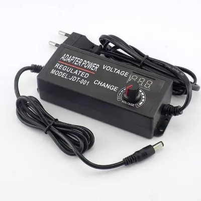 Picture of Adjustable Power Supply  3V-24V 5A  AC-DC Display(Black)