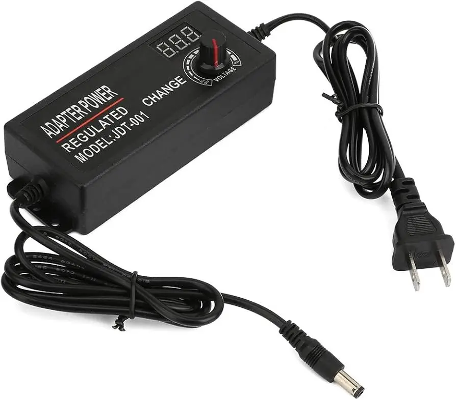 Picture of Adjustable Power Supply  3V-24V 5A  AC-DC Display(Black)