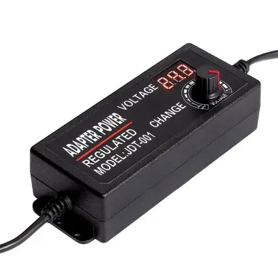 Picture of Adjustable Power Supply  3V-24V 5A  AC-DC Display(Black)