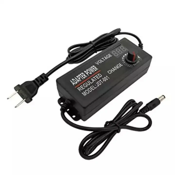 Picture of Adjustable Power Supply  3V-24V 5A  AC-DC Display(Black)
