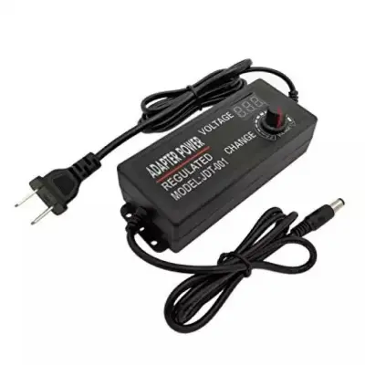 Picture of Adjustable Power Supply  3V-24V 5A  AC-DC Display(Black)