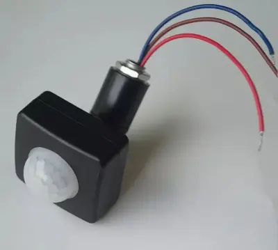 Picture of Automatic Infrared PIR Motion Sensor Switch for outdoor and indoor lighting(Black)