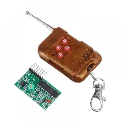 Picture of 4 channel 315mhz RF Remote Control Transmitter and Receiver(Brown)