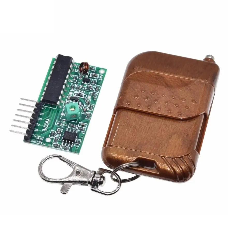 Picture of 4 channel 315mhz RF Remote Control Transmitter and Receiver(Brown)