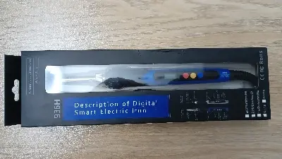 Picture of Temperature Adjustable soldering iron 60watt 180°-480° smart soldering iron(Blue)