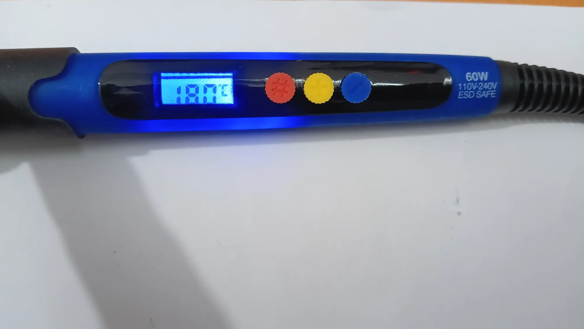 Picture of Temperature Adjustable soldering iron 60watt 180°-480° smart soldering iron(Blue)