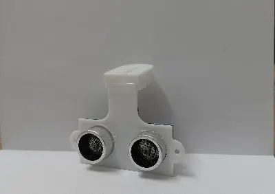 Picture of Ultrasonic Sensor HCSR04 mounting  Bracket (3D Printed) for DIY and Robotics Projects(White)