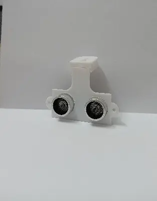 Picture of Ultrasonic Sensor HCSR04 mounting  Bracket (3D Printed) for DIY and Robotics Projects(White)