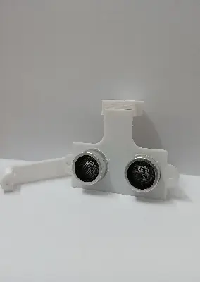 Picture of Ultrasonic Sensor HCSR04 mounting  Bracket (3D Printed) for DIY and Robotics Projects(White)
