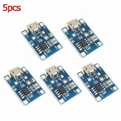 Picture of 5 Pcs TP4056 Type-c USB 5V 1A 18650 Lithium Battery Charger Module(Blue)