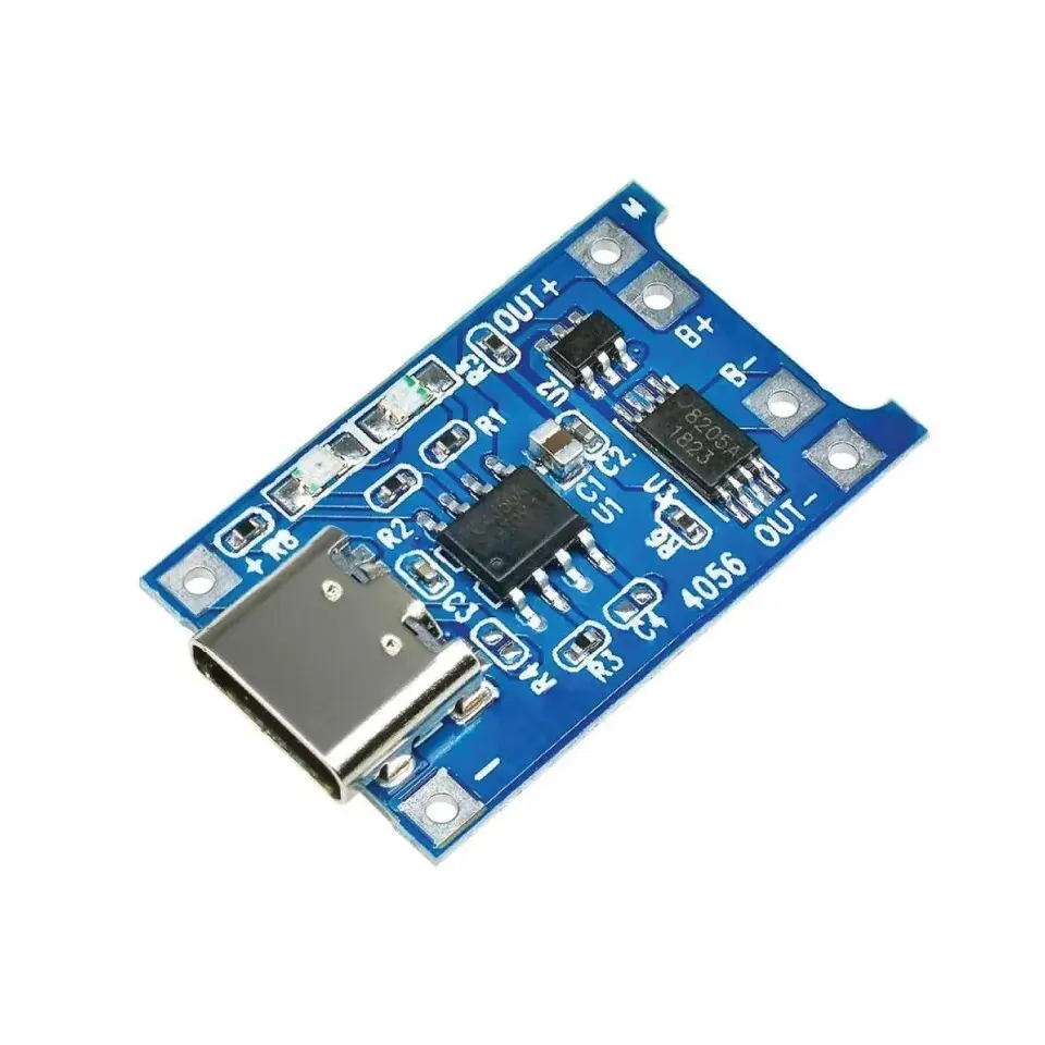 Picture of 5 Pcs TP4056 Type-c USB 5V 1A 18650 Lithium Battery Charger Module(Blue)