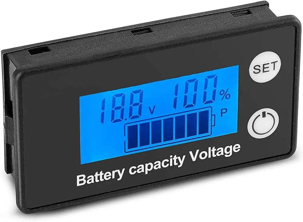 Picture of 12V 24V 48V 72V Battery Capacity Indicator DC 8V-100V Voltmeter(Blue)