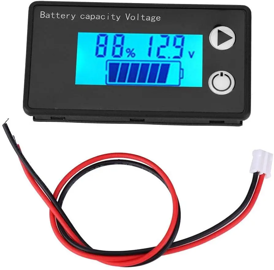 Picture of 12V 24V 48V 72V Battery Capacity Indicator DC 8V-100V Voltmeter(Blue)