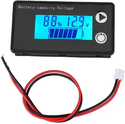 Picture of 12V 24V 48V 72V Battery Capacity Indicator DC 8V-100V Voltmeter(Blue)