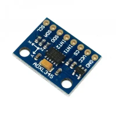 Picture of ADXL345 3 Axis Digital Accelerometer Module ADXL345 Acceleration Of Gravity Tilt Module 8 Pin Leads IIC/SPI Transmission Triple Axis Accelerometer Module I2C Interface ADXL345 Module(Blue)