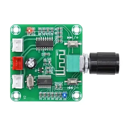 Picture of PAM8403 Bluetooth 5.0 HD Audio Amplifier Board Power DIY Wireless Speaker Class D Amplifiers Module Dual Channel Stereo 2*5W DC5V(Green)