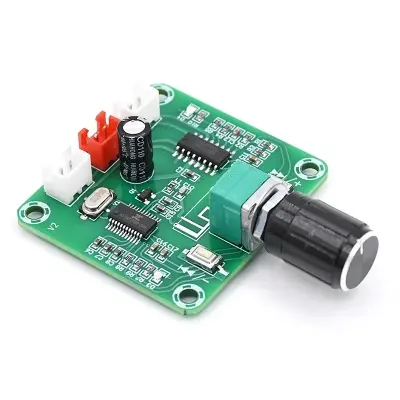 Picture of PAM8403 Bluetooth 5.0 HD Audio Amplifier Board Power DIY Wireless Speaker Class D Amplifiers Module Dual Channel Stereo 2*5W DC5V(Green)