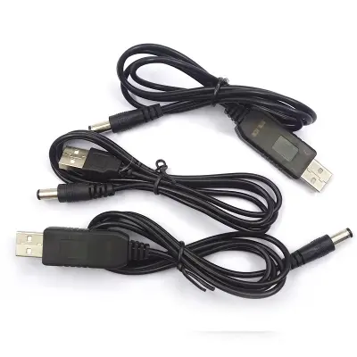 Picture of USB power boost line DC 5V to DC 9V Step UP Module USB Converter Adapter(Black)