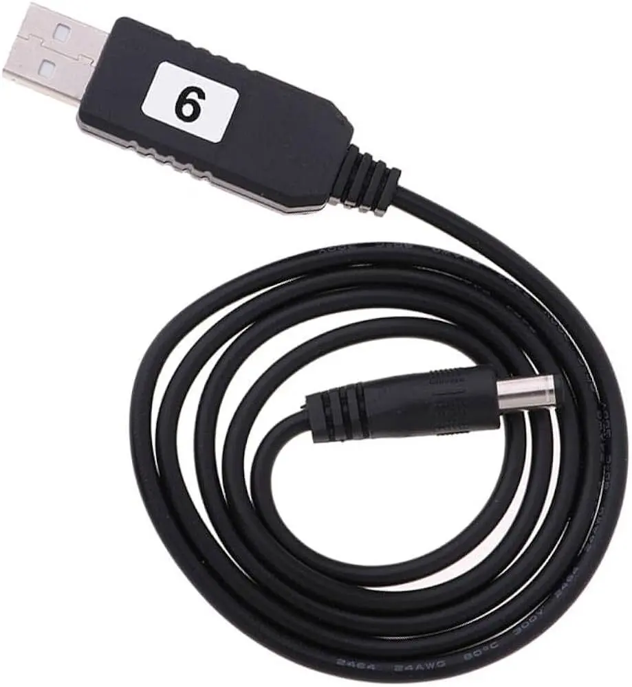 Picture of USB power boost line DC 5V to DC 9V Step UP Module USB Converter Adapter(Black)