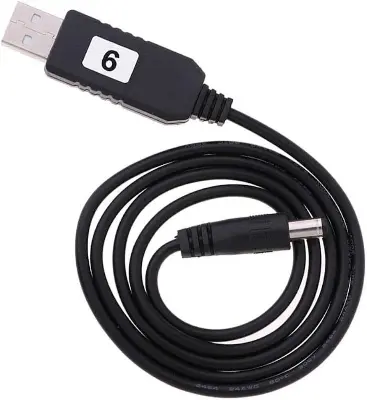 Picture of USB power boost line DC 5V to DC 9V Step UP Module USB Converter Adapter(Black)