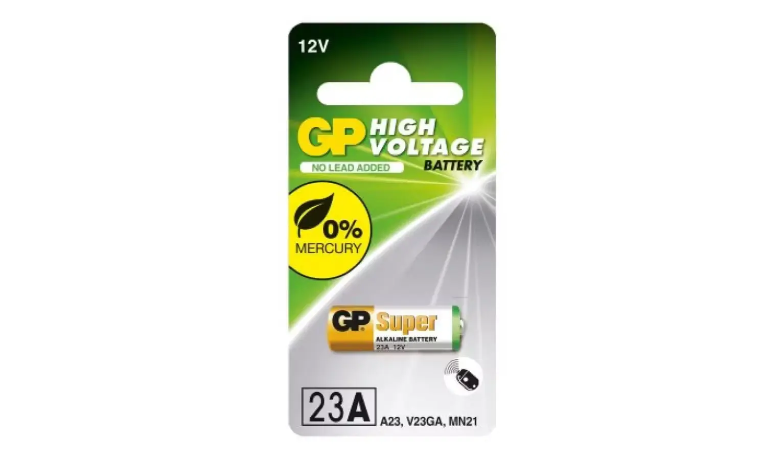 Picture of 12v 23a Gold Peak High Voltage Alkaline Battery (23A, V23GA, MN21)(Gold)