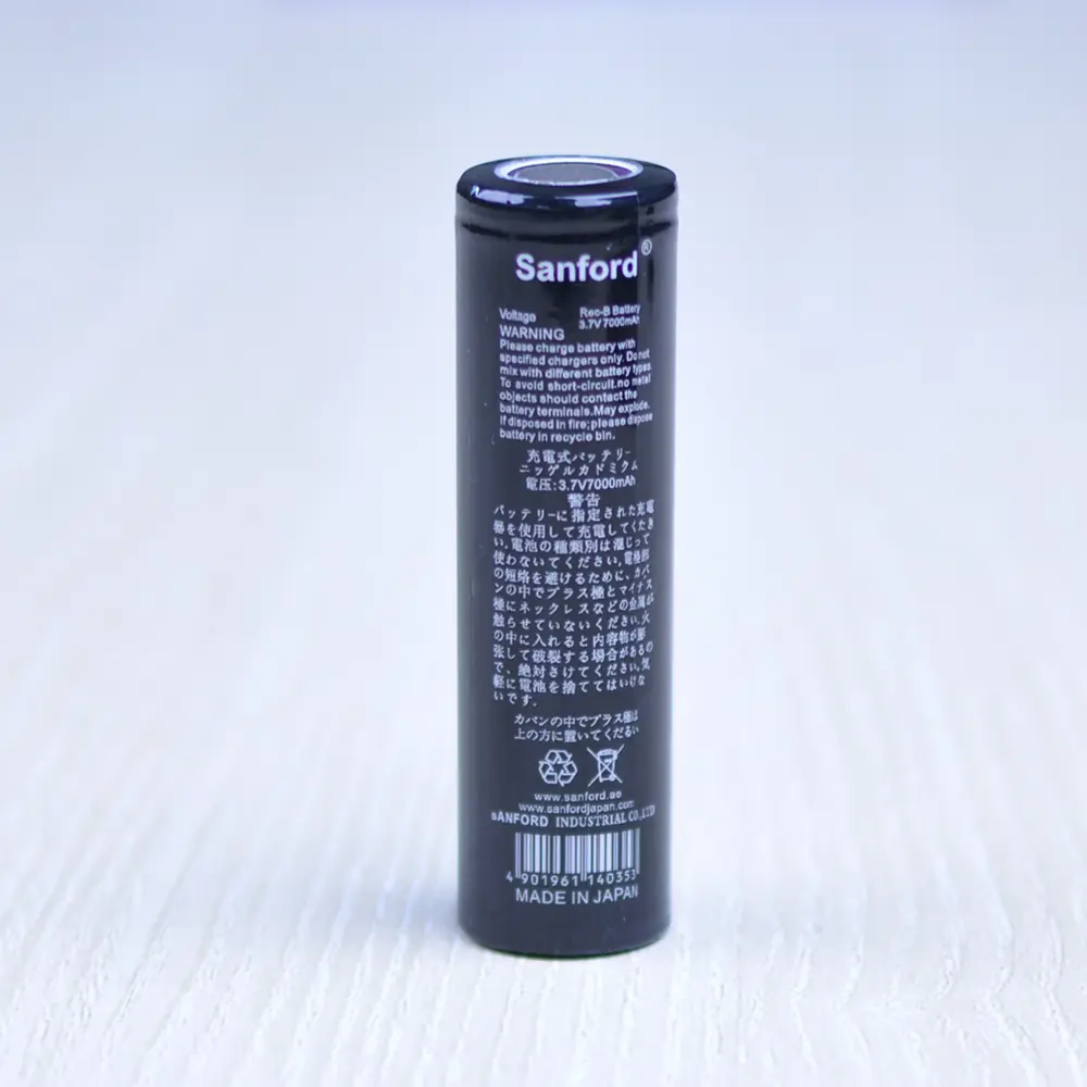 Picture of Sanford 18650 Li-Ion 3.7v 7000 mah rechargeable battery(Black)