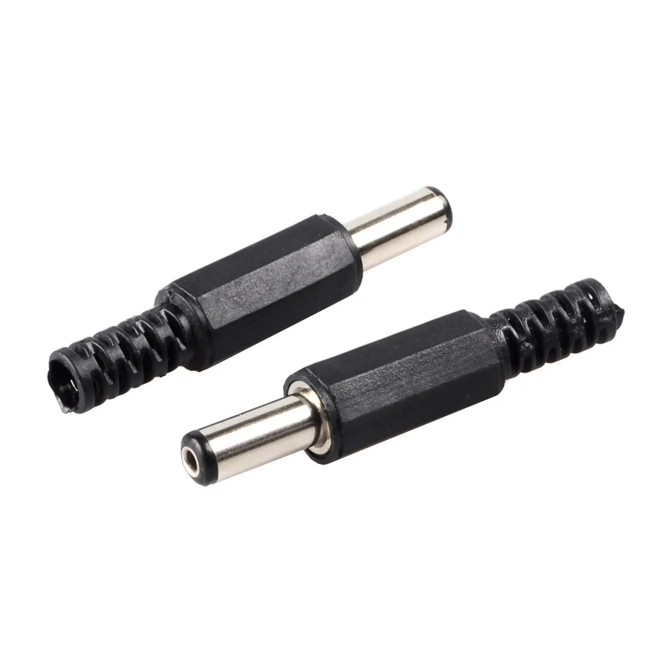 Picture of DC Barrel Jack Plug - Male 5.5mm/2.1mm-2pcs(Black)