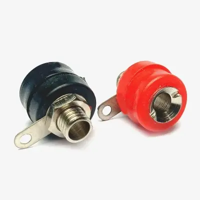 Picture of Banana Plug Socket 4mm- 1pair red and black(Black)