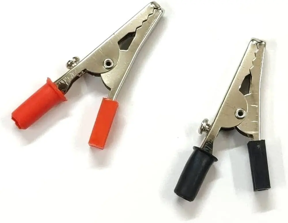 Picture of Crocodile Clip for Electronics and DIY projects- 5 pair(Black)