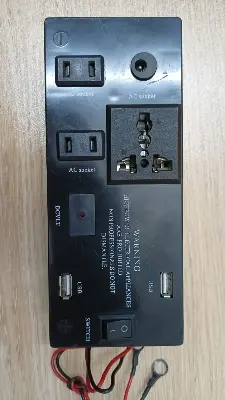 Picture of 12V DC to 220V AC Converter Inverter 100 Watt with 5v usb output(Black)