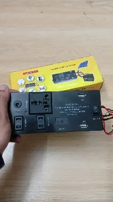 Picture of 12V DC to 220V AC Converter Inverter 100 Watt with 5v usb output(Black)